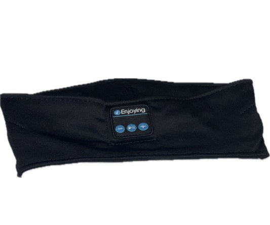 Black Bluetooth Multi purpose Eye Mask/Headband (WITHOUT HARD CASE)