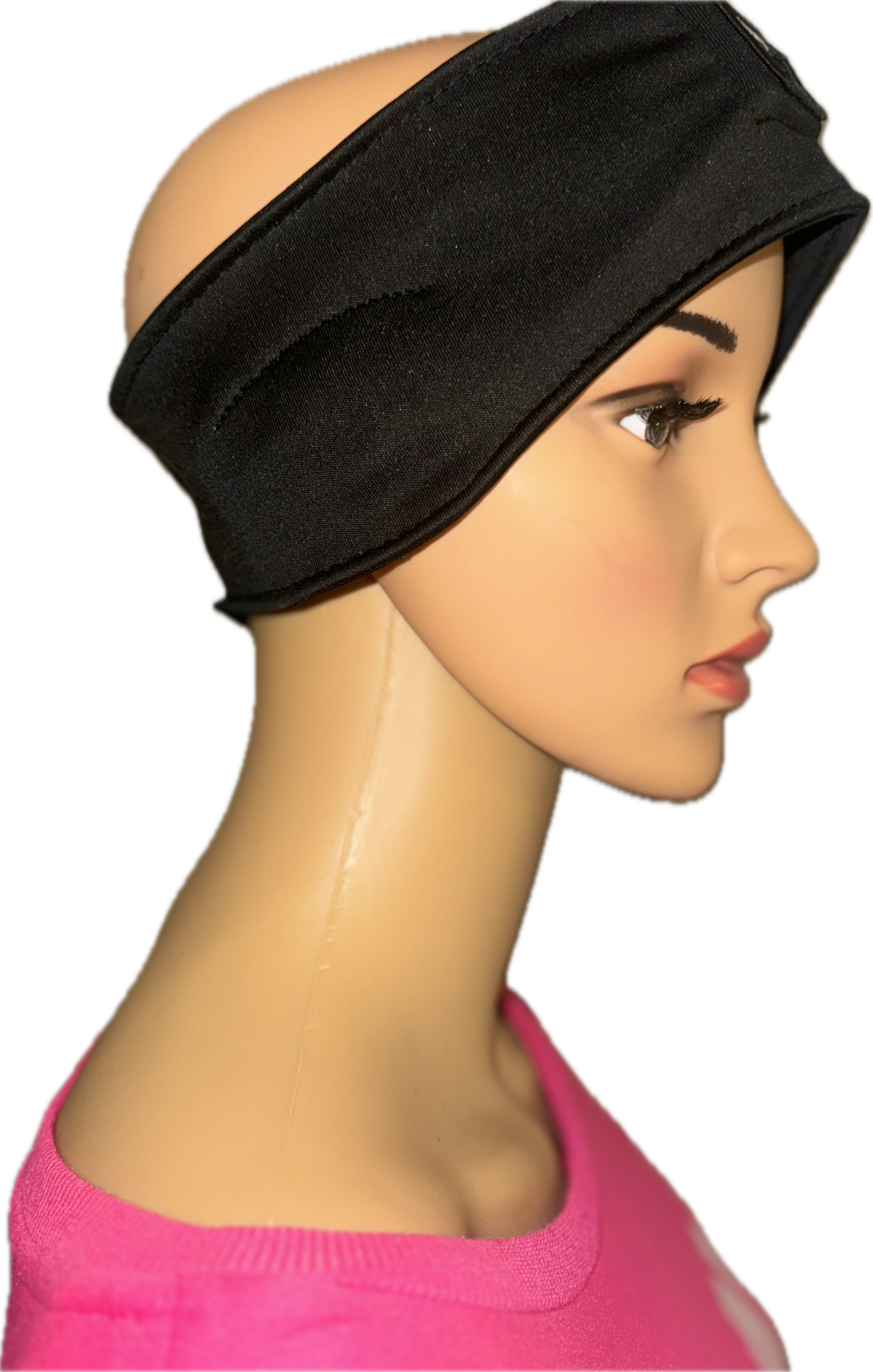 BLACK BLUE TOOTH MULTI PURPOSE EYE MASK/HEADBAND (WITH HARD CASE)