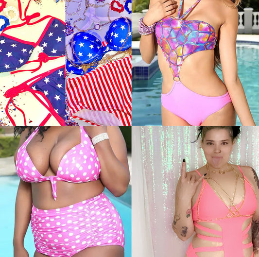 Different pieces of Swimwear (Small to 2XL)